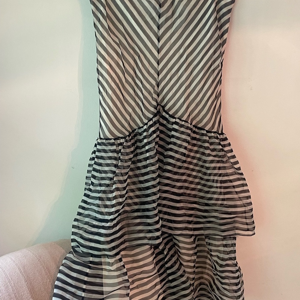 Ralph Lauren 100% silk sheer and ruffle skirt